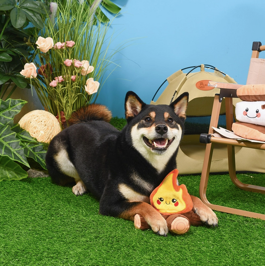 Camping Pups | Campfire - Dog Plush Toy